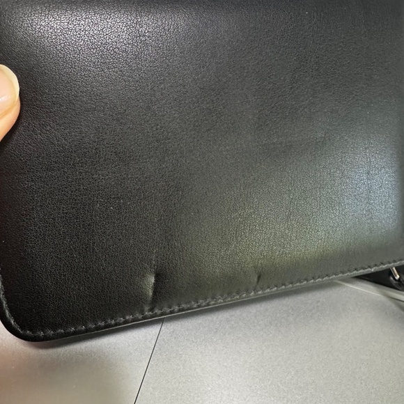 COACH Vintage Black Leather Zipper Palm Pilot Case / Wallet Pouch - Picture 11 of 12